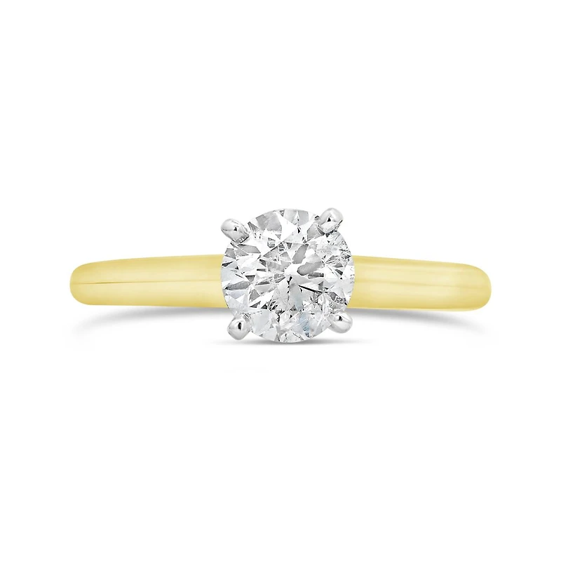 Glacier Fire 14K Yellow Gold 1.00CT Solitaire