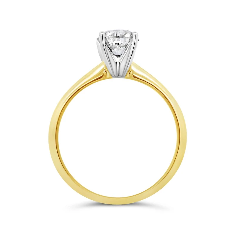 Glacier Fire 14K Yellow Gold 1.00CT Solitaire