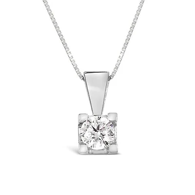 Glacier Fire 14K White Gold 0.33CT Canadian Diamond Pendant