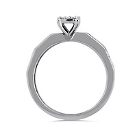 10K White Gold 0.15CTW Trio Bridal Ring