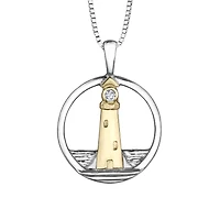 Glacier Fire Canadian Diamond Lighthouse Pendant