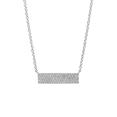 14K White Gold 0.25CTW Diamond Pendant