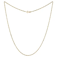 10K Yellow Gold 18" 1.45mm Singapore Chain