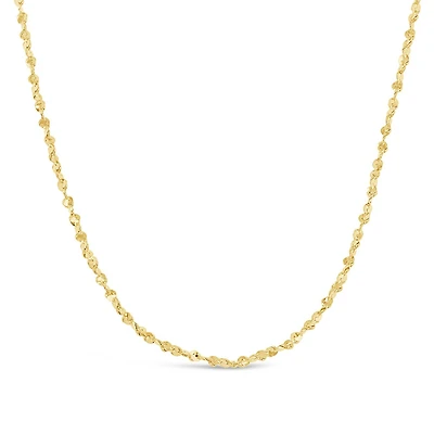 10K Yellow Gold 20" 0.9mm Serpentine Chain