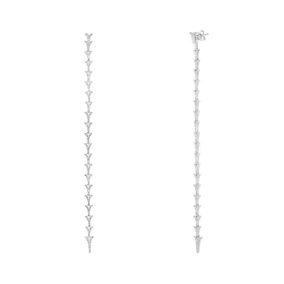 Sonia Danielle Sterling Silver Cubic Zirconia Earrings