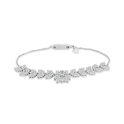 Sonia Danielle Sterling Silver Cubic Zirconia Bracelet