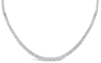 Sterling Silver 0.33CTW Diamond Necklace