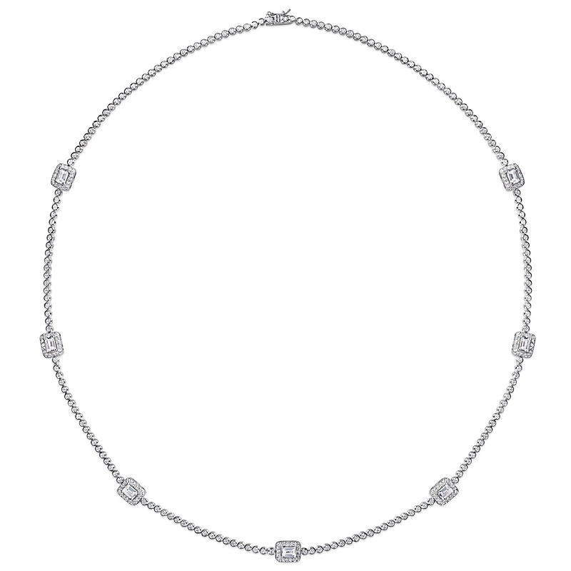 Julianna B Sterling Silver Cubic Zirconia Necklace