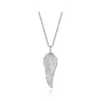 Sterling Silver 22" Wing Pendant