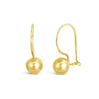 10K Yellow Gold Ball Earrings