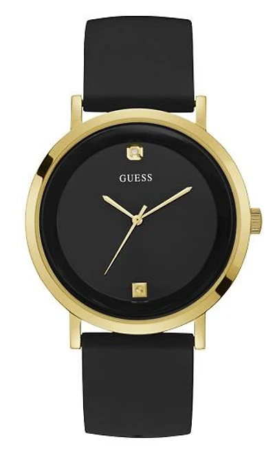 Guess Men's Black and Gold Tone Supernova Watch