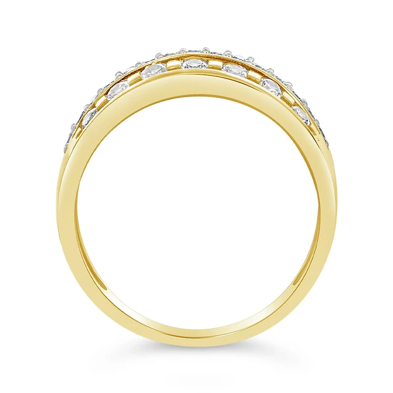 10K Yellow Gold Cubic Zirconia Ring