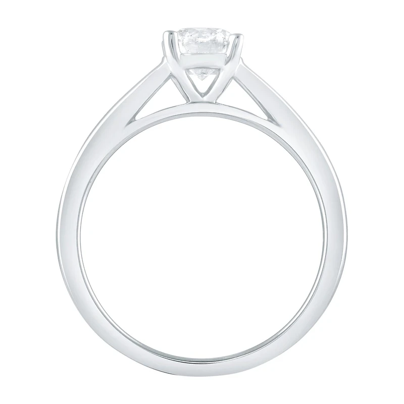 Glacier Fire 14K White Gold 0.70CT Ideal Cut Solitaire Ring