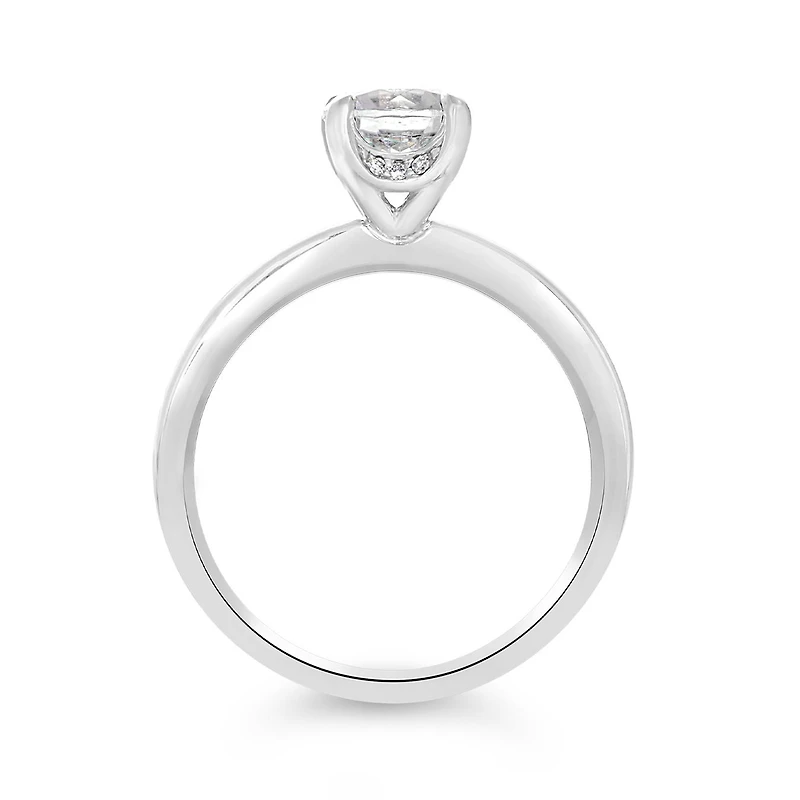 Glacier Fire 14K White Gold 1.00CTW Solitaire Plus Ring