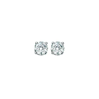 14K White Gold 0.33CTW Diamond Solitaire Studs