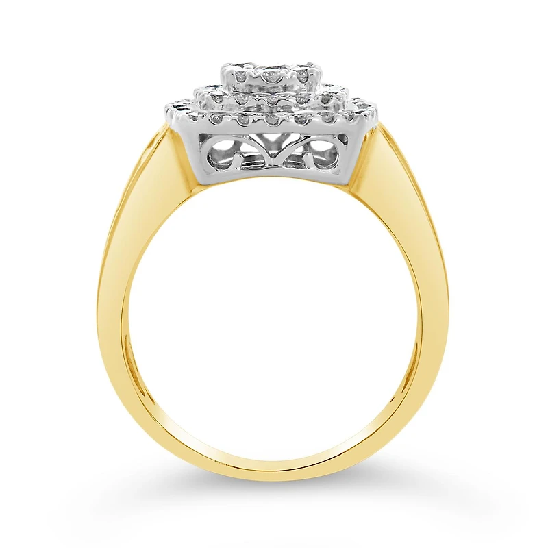 10K Yellow Gold 1.00CTW Diamond Fashion Ring