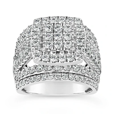 10K White Gold 3.00CTW Diamond Fashion Ring