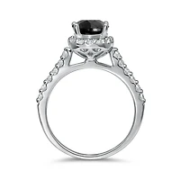 14K White Gold Bridal 2.00CTW Diamond Ring