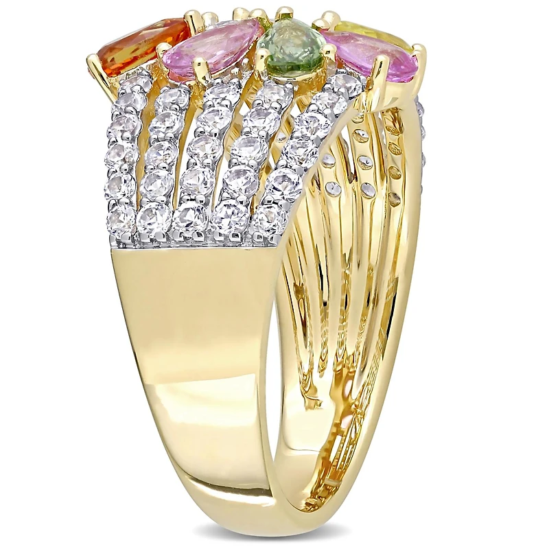 Julianna B 14K Yellow Gold Multi-Colour Sapphire Fashion Ring