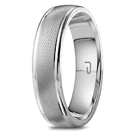 10K Gold Top & Sterling Silver Interior 5.5mm Wedding Band