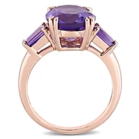 Julianna B 14K Rose Gold Amethyst Fashion Ring