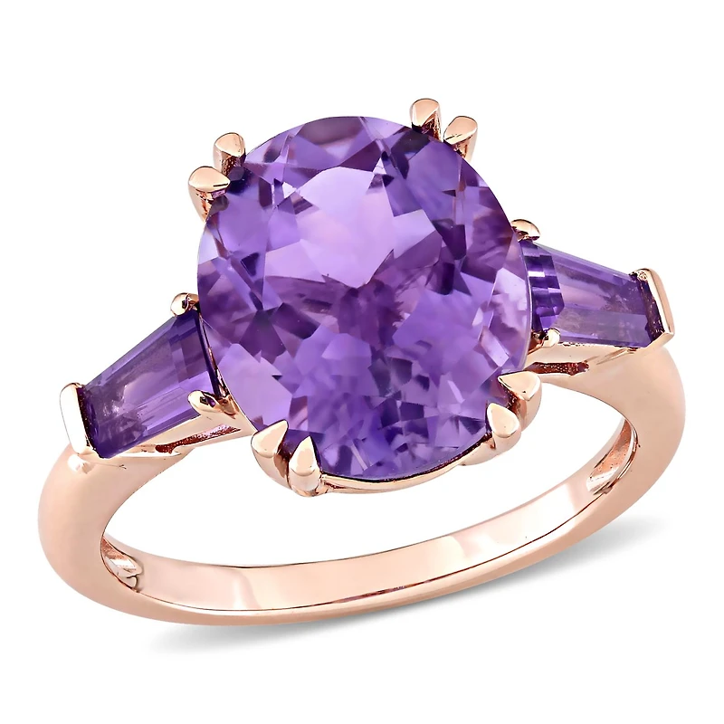 Julianna B 14K Rose Gold Amethyst Fashion Ring