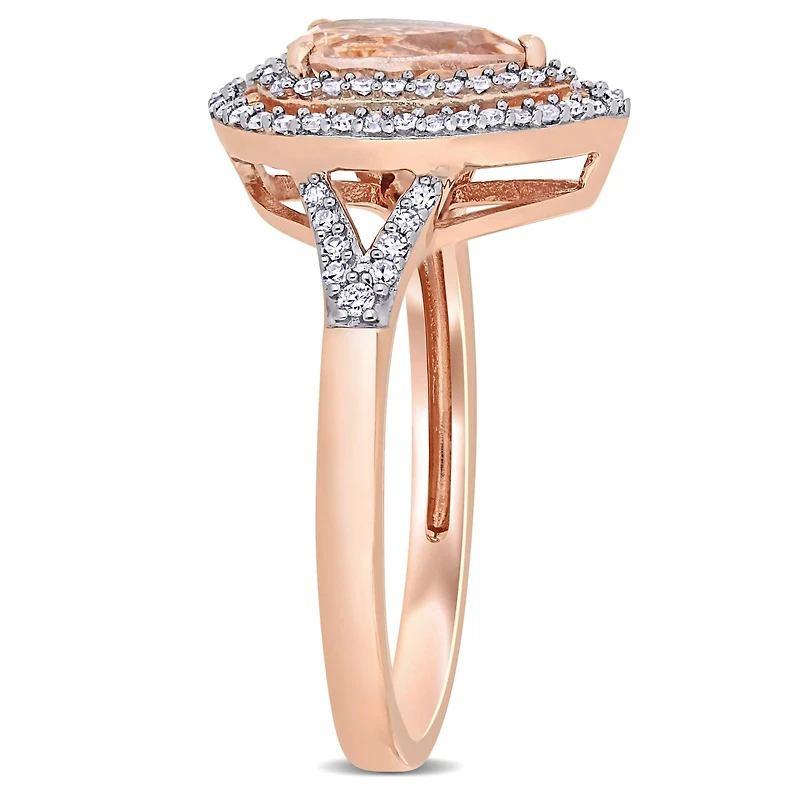 Julianna B 14K Rose Gold Morganite & 0.25CTW Diamond Fashion Ring