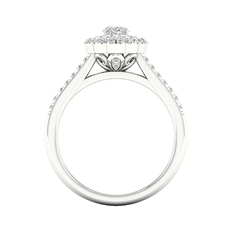 My Diamond Story 14K White Gold Oval Bridal Ring