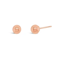 10K Rose Gold 5mm Ball Earrings