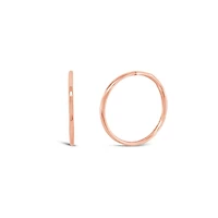 10K Rose Gold 14mm Sleepers