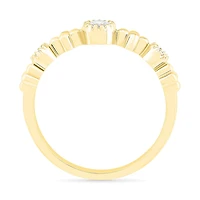 10K Yellow Gold 0.12CTW Diamond Ring