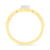 10K Yellow Gold 0.10CTW Diamond Ring