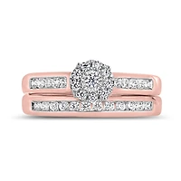 10K Rose Gold 0.50CTW Bridal Set