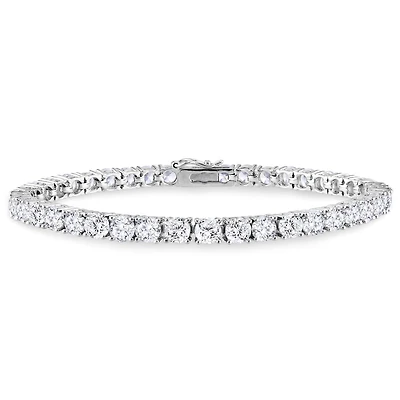 Julianna B Sterling Silver Cubic Zirconia Tennis Bracelet
