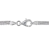 Julianna B Sterling Silver Created White Sapphire Heart Pendant