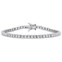 Julianna B Sterling Silver Cubic Zirconia Tennis Bracelet