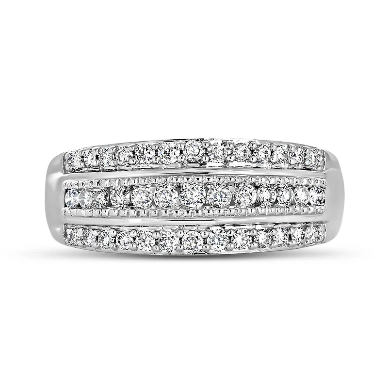 10K White Gold 0.50CTW Diamond Band