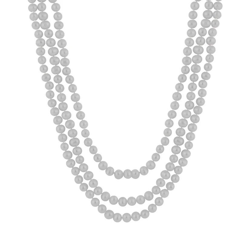7-8mm Endless 80" Freshwater Pearl Necklace