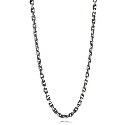 Stainless Steel Matte Oval Link 24" Chain