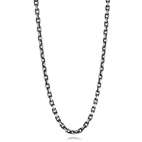 Stainless Steel Matte Oval Link 24" Chain