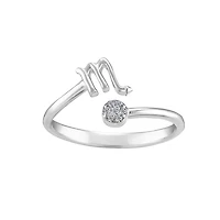 Sterling Silver Diamond Scorpio Zodiac Ring