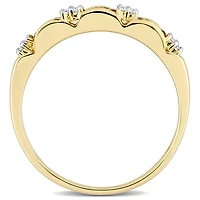 Julianna B 10K Yellow Gold Citrine & Diamond Ring