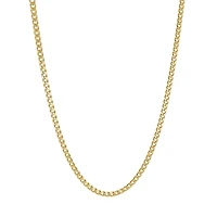 Stainless Steel 22" 3.3mm Gold-plated Polished Curb Chain