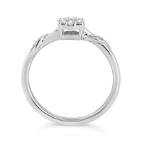 10K White Gold 0.15CTW Diamond Promise Ring