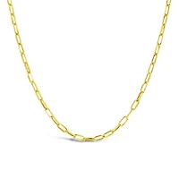 10K Yellow Gold 24" 2.4mm Paper Clip Chain