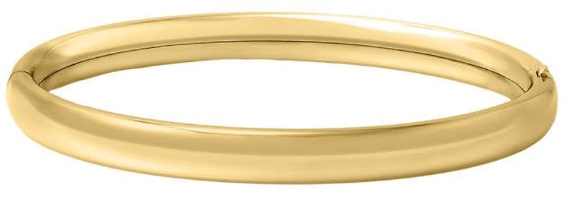 Children's 14K Yellow Gold Filled Hinged Bangle Bracelet
