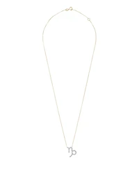 10K Yellow Gold Capricorn 0.10CTW Diamond Pendant