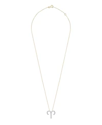 10K Yellow Gold Aries 0.10CTW Diamond Pendant