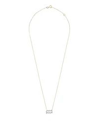 10K Yellow Gold Aquarius 0.10CTW Diamond Pendant