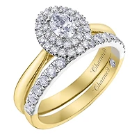 Charmed By Richard Calder 14K Yellow & White Gold 0.54CTW Oval Diamond Ring